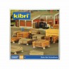 Set de planches et poutres décor-HO-1/87-KIBRI