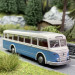 Bus IFA H6 B, Bleu / Blanc - BREKINA 59853 - HO 1/87