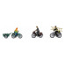 Cyclistes avec accessoires (x3) - NOCH 15902 - HO 1/87