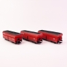 3 wagons trémies Fals 176 "CARGO" chargement de charbon DB, Ep V - MARKLIN 46238 - HO 1/87