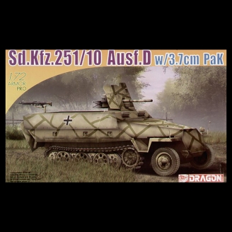Véhicule blindé Sd.Kfz.251/10 Ausf.D, 3,7 cm PaK - DRAGON 7280 - 1/72