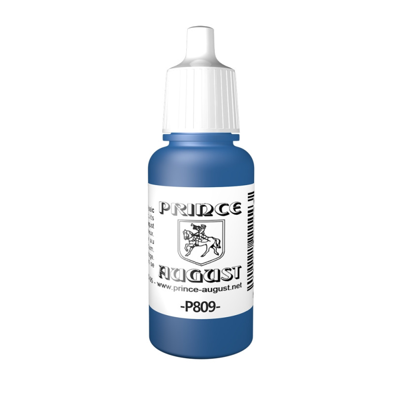 Peinture Acrylique, 17ml, Bleu Roi - PRINCE AUGUST P809