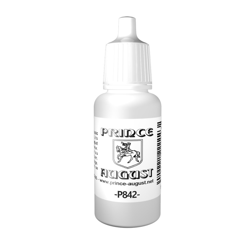 Peinture Acrylique, 17ml, Blanc Brillant - PRINCE AUGUST P842