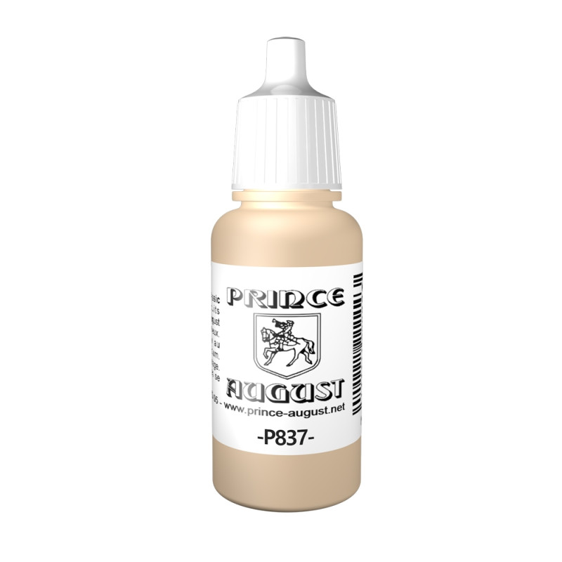 Peinture Acrylique, 17ml, Sable Clair - PRINCE AUGUST P837