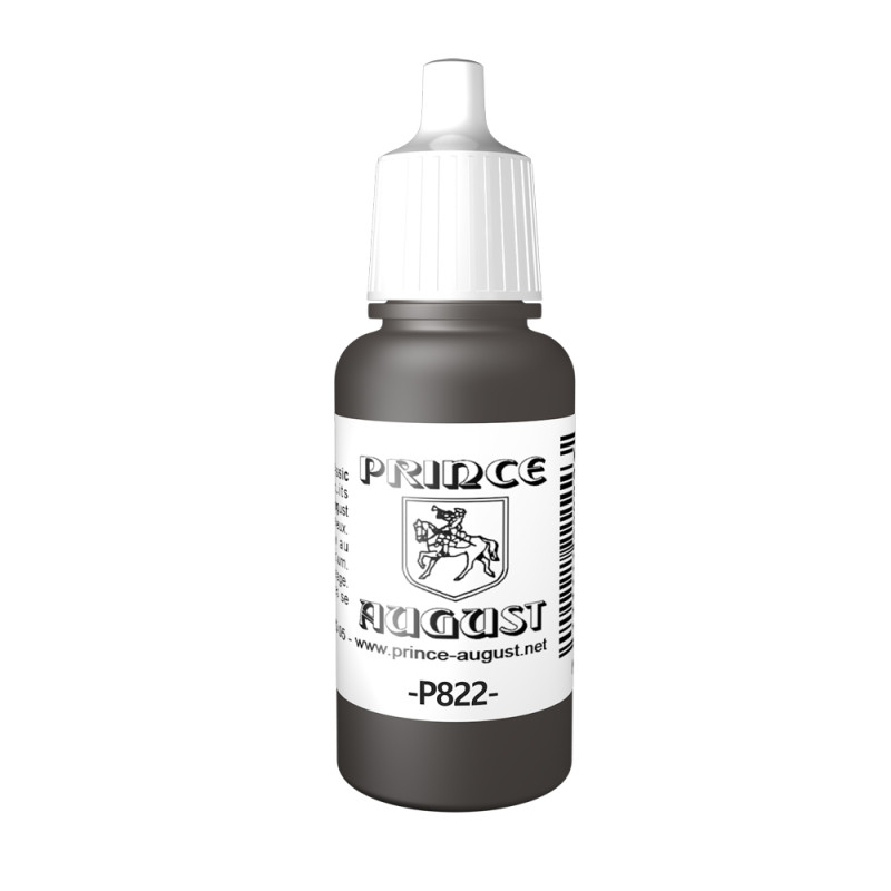 Peinture Acrylique, 17ml, Cam. Allem. Brun Foncé - PRINCE AUGUST P822