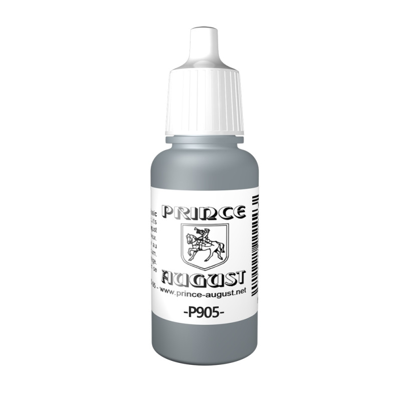 Peinture Acrylique, 17ml, Gris Bleu Clair - PRINCE AUGUST P905