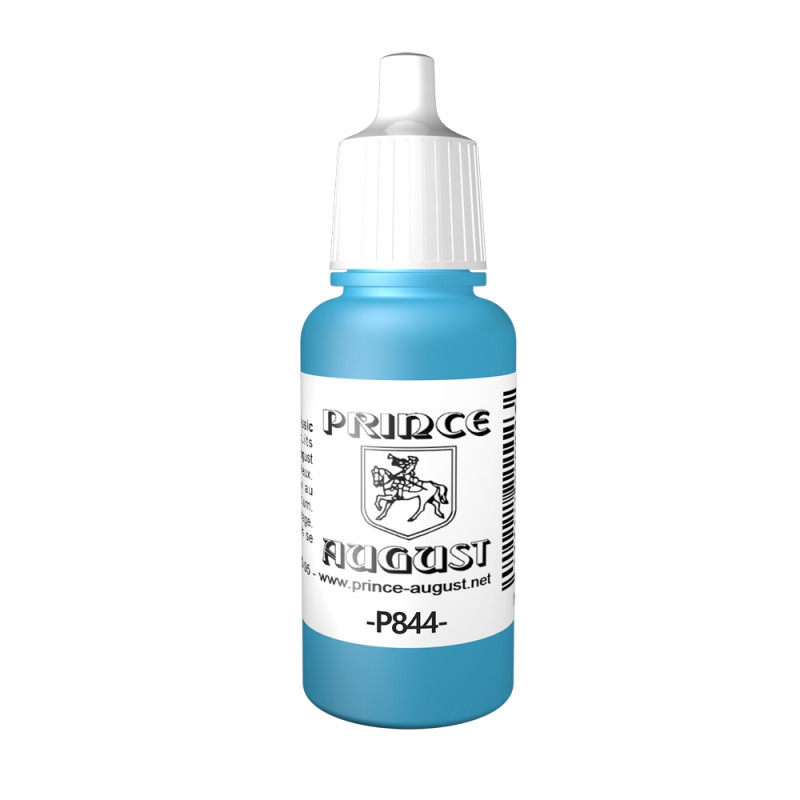 Peinture Acrylique, 17ml, Bleu Ciel Profond - PRINCE AUGUST P844