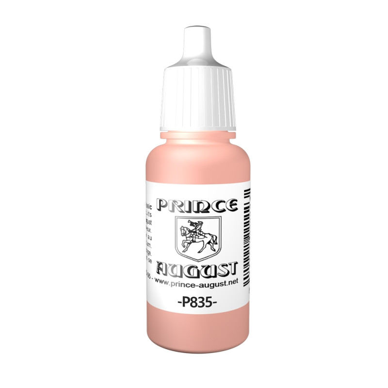 Peinture Acrylique, 17ml, Rose Saumon - PRINCE AUGUST P835