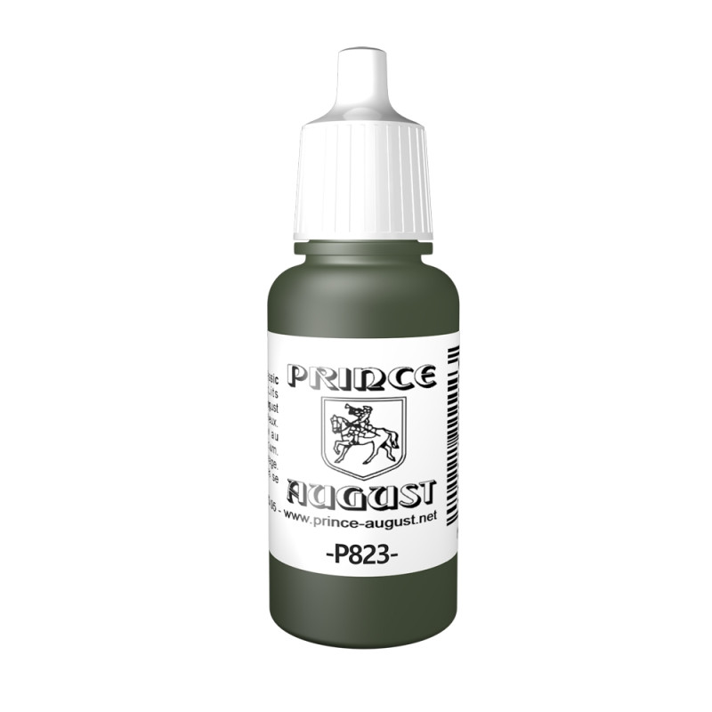 Peinture Acrylique, 17ml, Vert Cam. Luftwaffe - PRINCE AUGUST P823