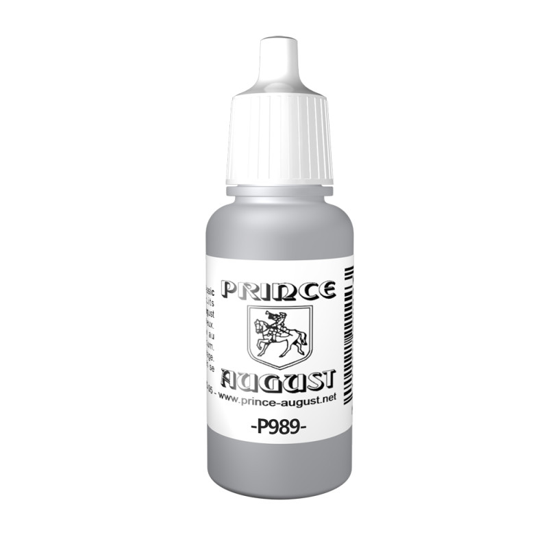 Peinture Acrylique, 17ml, Gris Ciel - PRINCE AUGUST P989