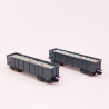 2 Wagons tombereau Eaos E79 avec chargement Sncf, Ep IV - ARNOLD HN6535 - N 1/160