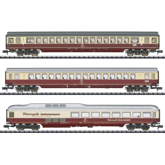 3 voitures grandes lignes TEE DB, Ep IV - MINITRIX 18715 - N  1/160