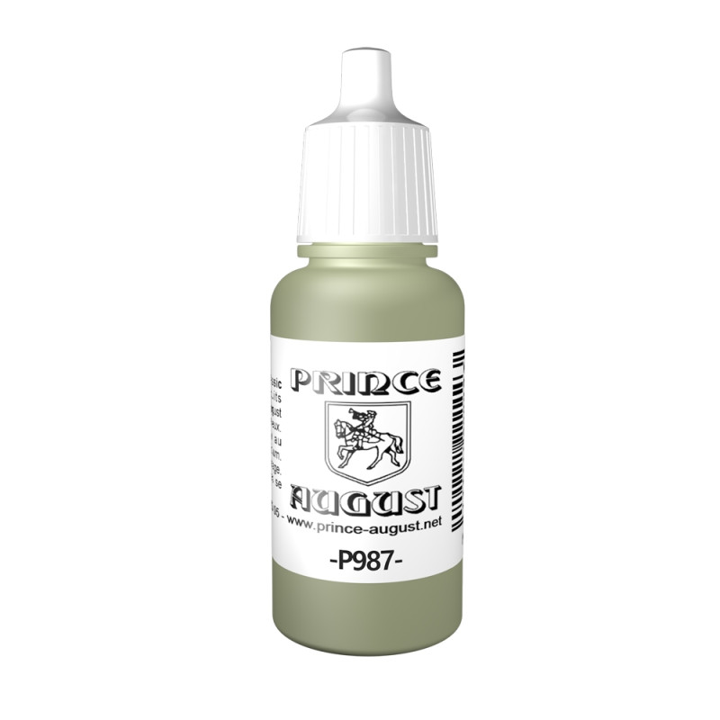 Peinture Acrylique, 17ml, Gris Moyen - PRINCE AUGUST P987 - 111