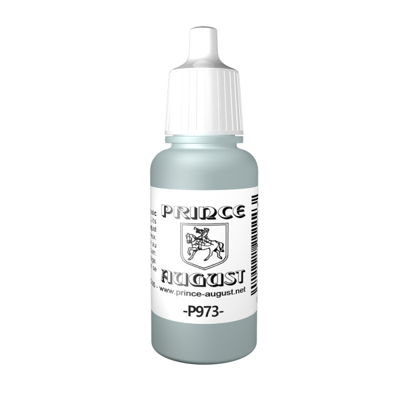 Peinture Acrylique, 17ml, Vert Gris Moyen - PRINCE AUGUST P973 - 108