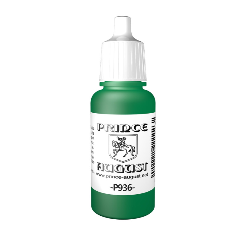 Peinture Acrylique, 17ml, Vert Transparent - PRINCE AUGUST P936 - 188