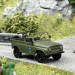 Véhicule Militaire UAZ 469 avec mitraillette - BUSCH 52111 - HO 1/87