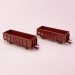 2 wagons de marchandises toit découvert Eos, DR, Ep IV - ROCO 76006 - HO 1/87