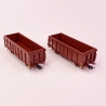 2 wagons de marchandises toit découvert Eos, DR, Ep IV - ROCO 76006 - HO 1/87