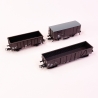 3 wagons de marchandises Lw, Tow et classe OO, Sncf, Ep III - ROCO 76004 - HO 1/87