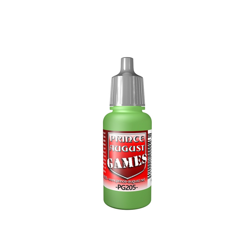 Peinture Acrylique, 17ml, Lavis Vert - PRINCE AUGUST PG205