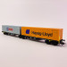 Wagon porte conteneurs Sggrss 80 "P&O, Hapag-LIoyd" RailreLease BV, Ep VI - MARKLIN 47807 - HO 1/87