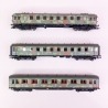 Train militaire BR 42 1701 + 3 voitures "transport de troupes" DRB, Ep II - LILIPUT 130002 - HO 1/87