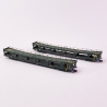 2 Wagons porte autos DD DEV66  logo "Carmillon" Sncf, Ep VI - ARNOLD HN4348 - N 1/160