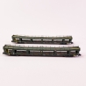 2 Wagons porte autos DD DEV66  logo "Carmillon" Sncf, Ep VI - ARNOLD HN4348 - N 1/160