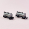 2 wagons citerne "Paul Millet" ex-DRG, Sncf, Ep III - HOBBYTRAIN H24852 - N 1/160