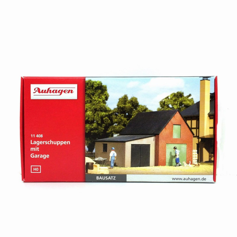 Petit atelier avec garage-HO-1/87-AUHAGEN 11408