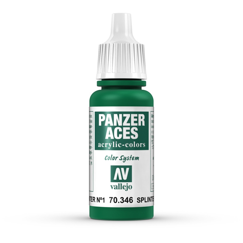 Peinture Acrylique, 17ml, Panzer Aces Taches Splinter I - VALLEJO 70346