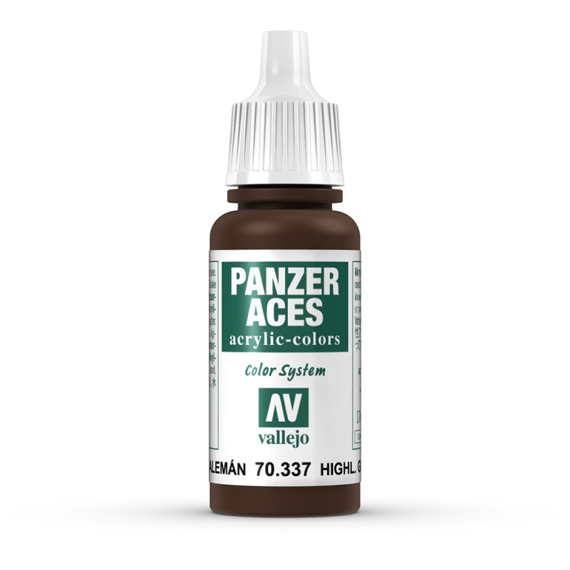 Peinture Acrylique, 17ml, Panzer Aces Eclairci Equip. Char All. - VALLEJO 70337