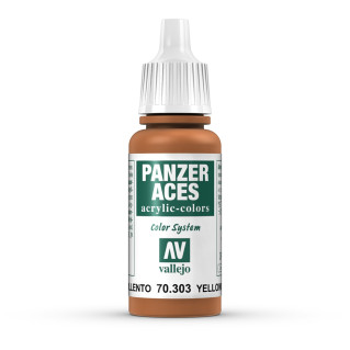 Peinture Acrylique, 17ml, Panzer Aces Oxyde Jauni - VALLEJO 70303