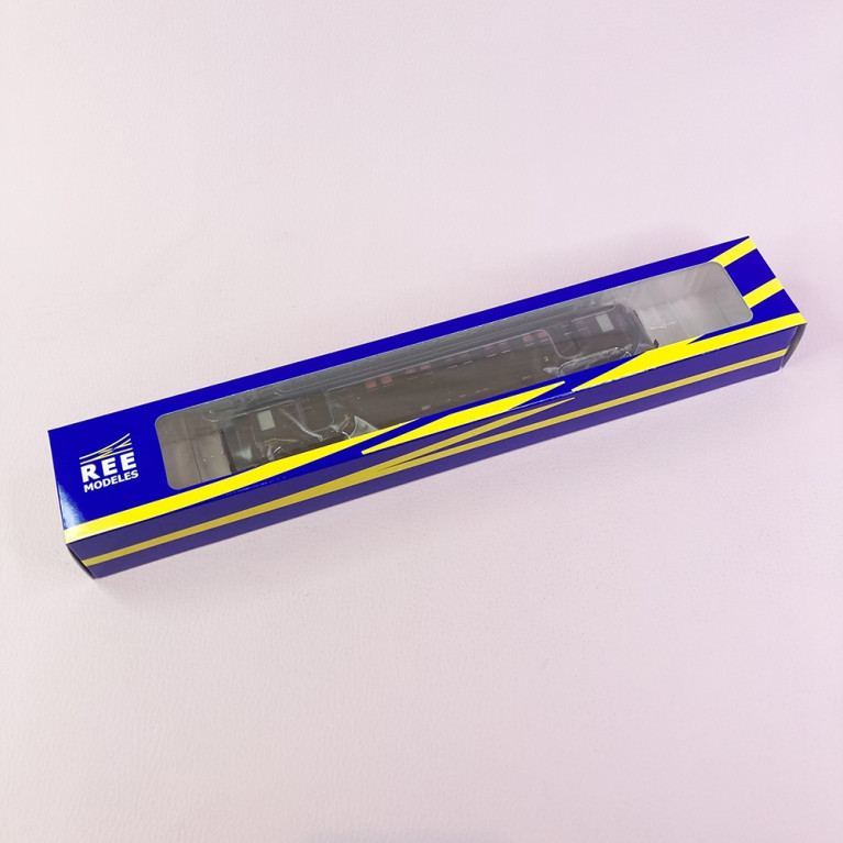 Voiture métallisée Ex-PLM, B8 2CL, Sncf, Ep IIIb - REE VB455 - HO 1/87