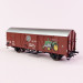 Wagon couvert 2 essieux type GLT, "Steyr Puch", ÖBB, Ep III - BRAWA 50461 - HO 1/87