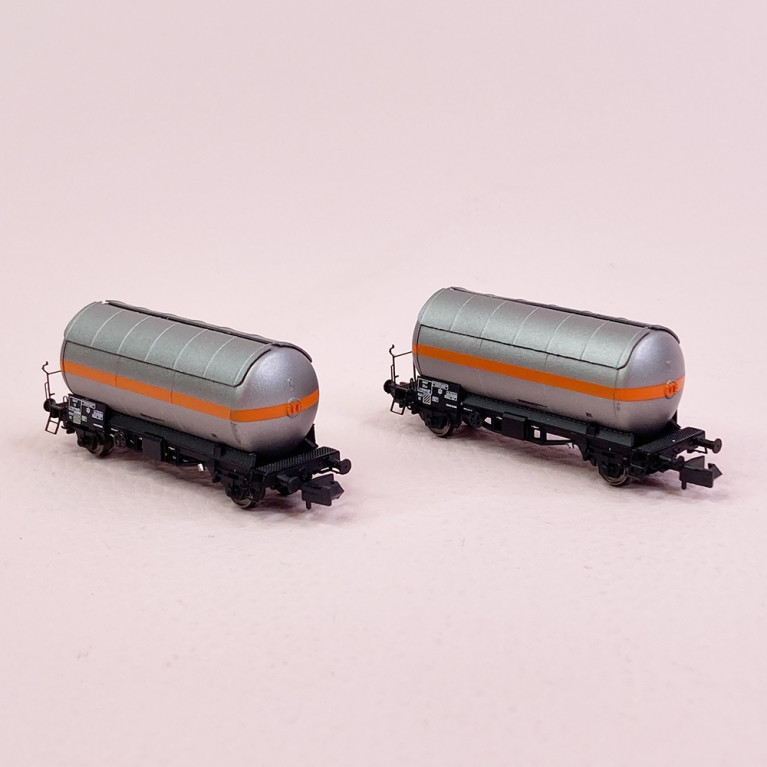 2 Wagons citerne à gaz "Algeco" Sncf, Ep IV - ARNOLD HN6525 - N 1/160