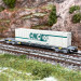 Wagon porte conteneur Novatrans Sgss "CNC" Sncf, Ep V - ARNOLD HN6459 - N 1/160