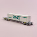 Wagon porte conteneur Novatrans Sgss "CNC" Sncf, Ep V - ARNOLD HN6459 - N 1/160