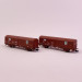 2 wagons couverts JPD livrée rouge brun "Cantabrasil", Renfe, Ep IV - ARNOLD HN6578 - N 1/160