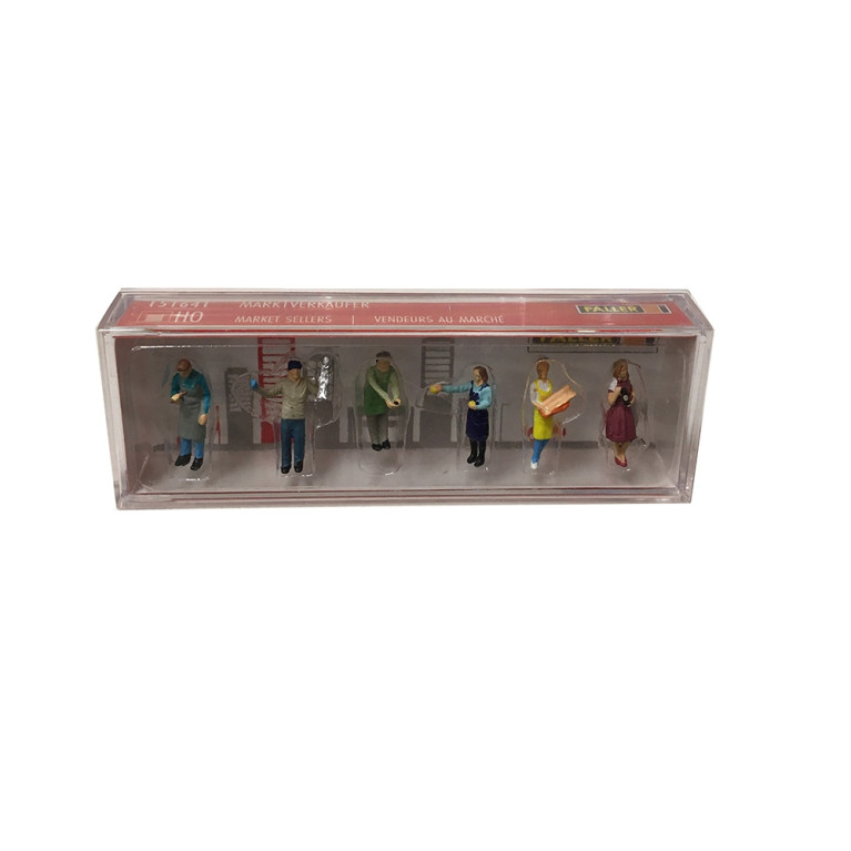 Vendeurs sur les marchés (x6) - FALLER 151641 - HO 1/87