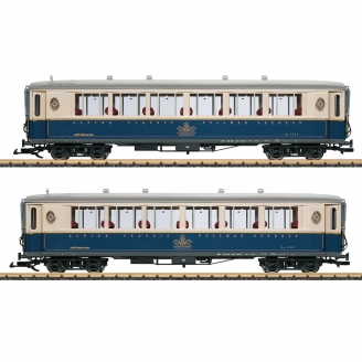 2 voitures "Alpine Classic Pullmann Express" chemin de fer Rhétique, Ep VI -  LGB 36658 - G 1/22.5