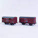 2 wagons couverts primeur 20T, PLM, Ep II - REE WB735 - HO 1/87