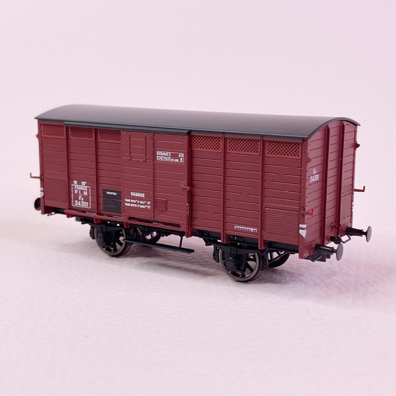 Wagon primeur ex-PLM 20 T rouge sideros PLM ép. II REE-MODELES REE