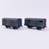 2 wagons couverts primeur ex-20T PLM, Sncf, Ep IIIb - REE WB739 - HO 1/87