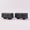 2 wagons couverts primeur ex-20T PLM, Sncf, Ep IIIb - REE WB739 - HO 1/87