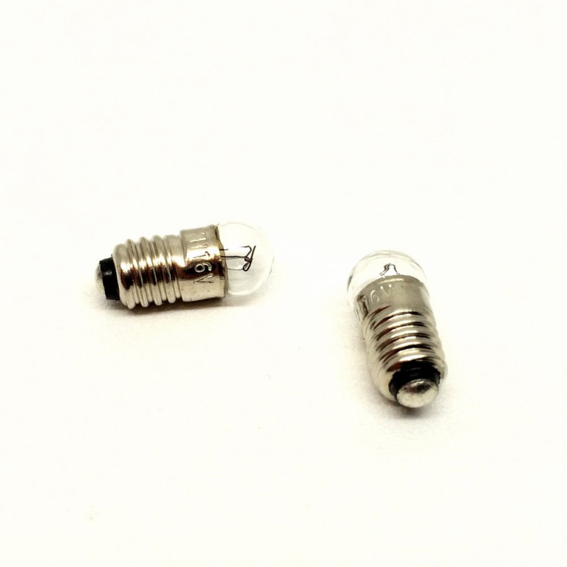 2 ampoules boules à visse E5.5  16 volts -HO-1/87-9733