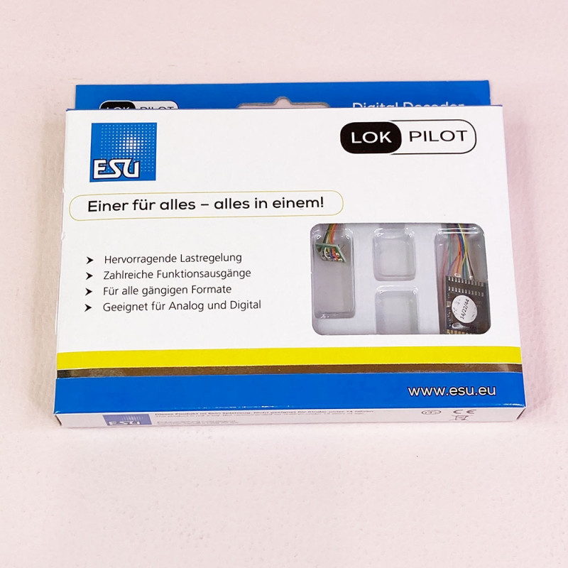 Décodeur DCC LokPilot V5 ESU 59620 - 8 Broches NEM652 Pour Locomotive Modélisme
