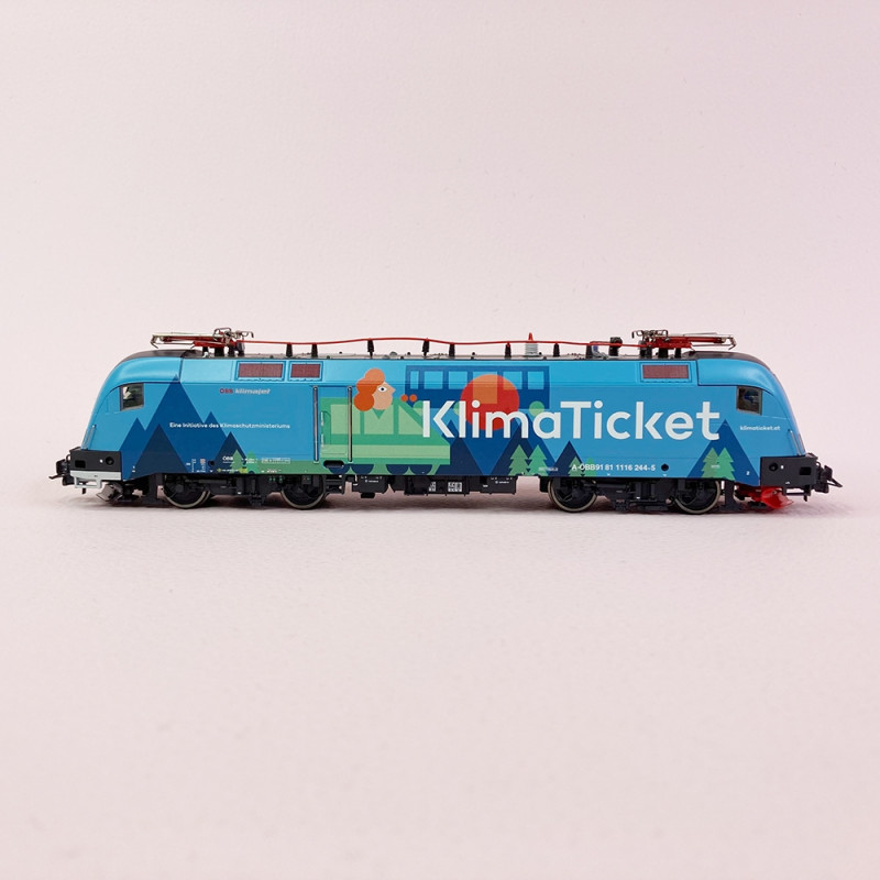 Rame "Klimajet" locomotive 1116 244-5 + 7 voitures ÖBB, Ep VI - ROCO 61500 - HO 1/87