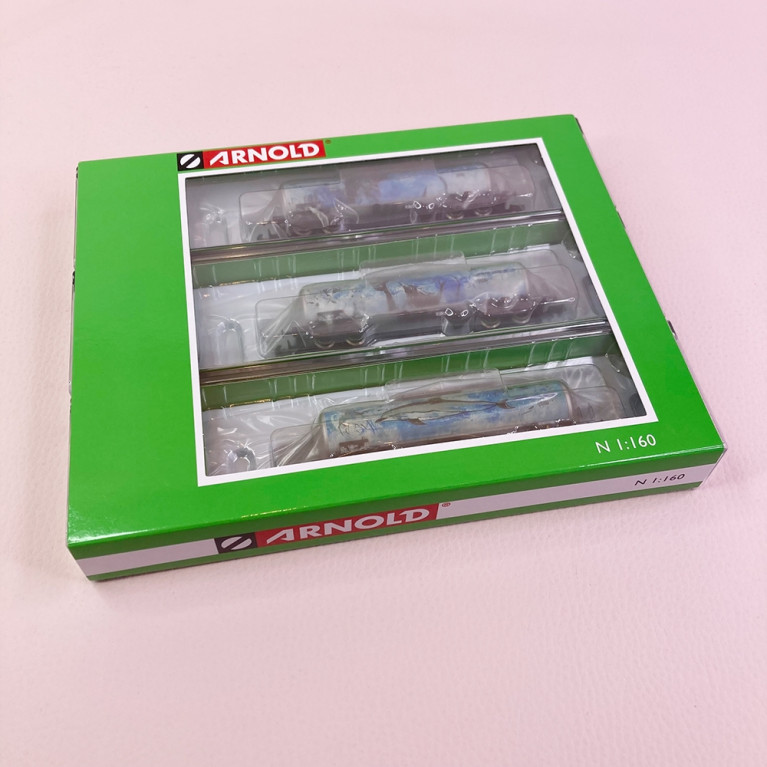 3 wagons citerne à bogies "MAD",  Ep VI - ARNOLD HN6600 - N 1/160