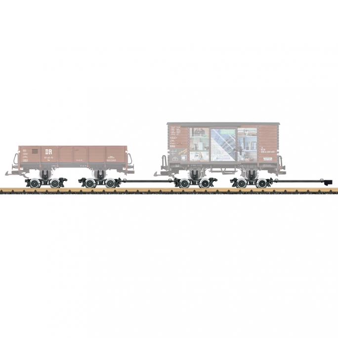 2 wagons bogie transport de wagon "Roller Carriers" , Ep IV -  LGB 48180 - G 1/22.5